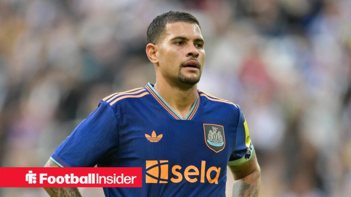 Newcastle United midfielder Bruno Guimaraes