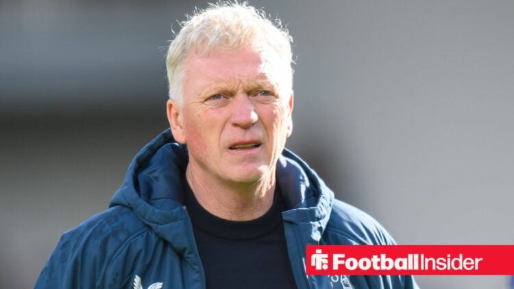 Everton manager David Moyes looks confused