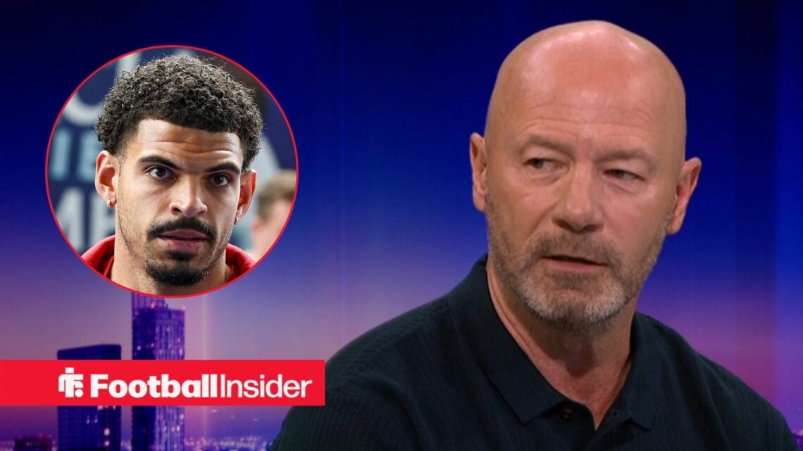 Former Newcastle striker Alan Shearer with Nottingham Forest captain Morgan Gibbs-White inset