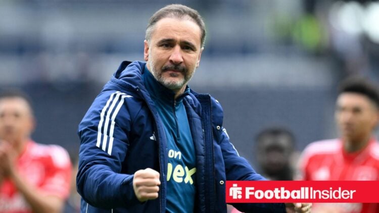 Nottingham Forest manager Vitor Pereira celebrates