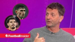 Former Tottenham manager Tim Sherwood with Morgan Gibbs-White and Phil Foden inset