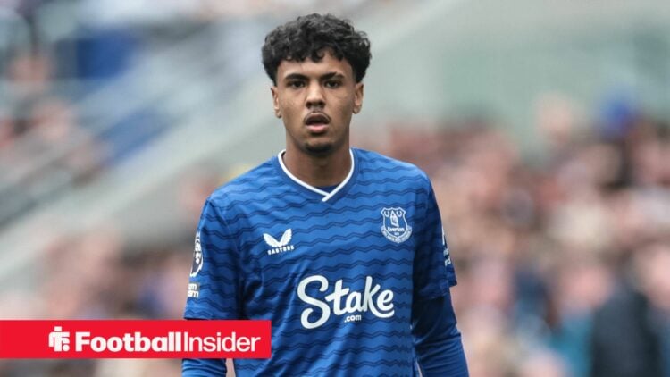 Everton defender Adam Aznou
