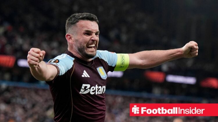 Aston Villa midfielder John McGinn celebrates