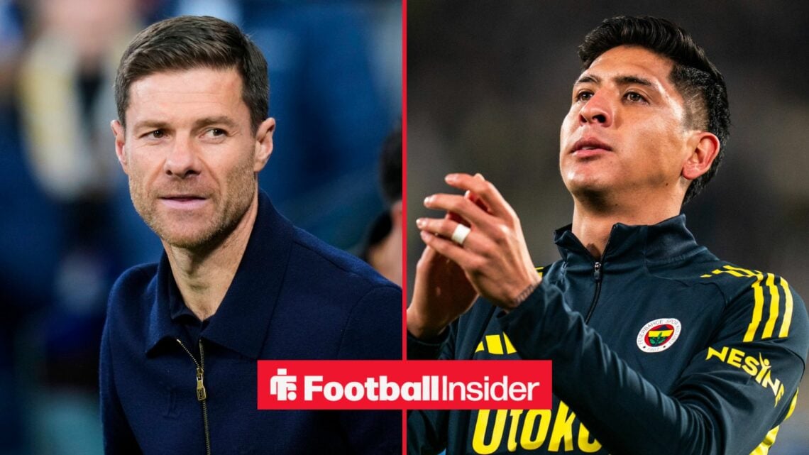 Chelsea manager Xabi Alonso with Fenerbahce midfielder Edson Alvarez
