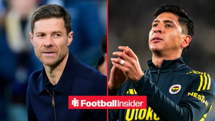 Chelsea manager Xabi Alonso with Fenerbahce midfielder Edson Alvarez