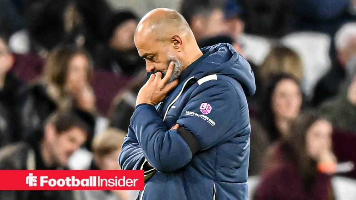 West Ham manager Nuno Espirito Santo