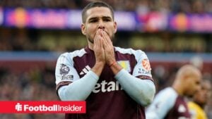 Aston Villa midfielder Emiliano Buendia