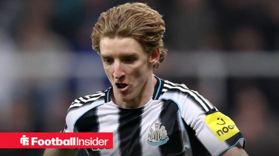 Newcastle United winger Anthony Gordon