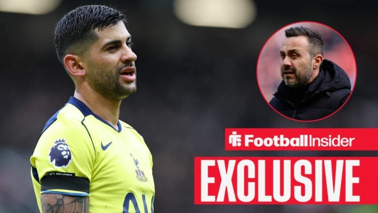 Tottenham Hotspur defender Cristian Romero 17 reacts during the Manchester United v Tottenham Hotspur Premier League match at Old Trafford, Manches...