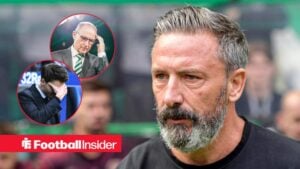 Derek McInnes looking at Danny Rohl and Martin O'Neill frustrated in circles