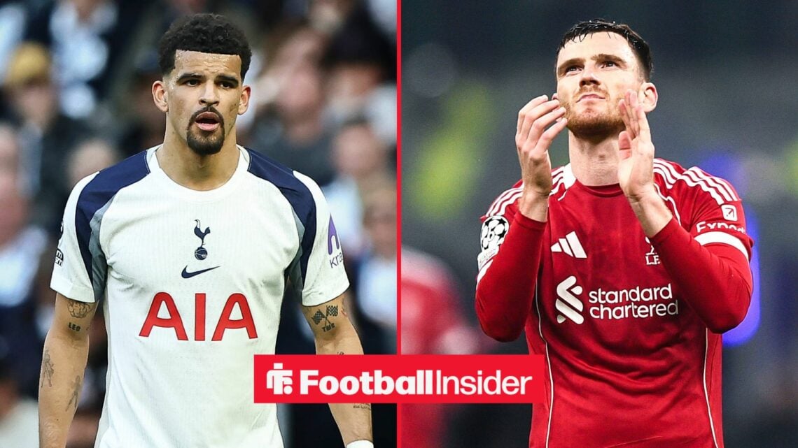 Dominic Solanke of Tottenham Hotspur during the Tottenham Hotspur v Brighton & Hove Albion Premier League match at the Tottenham Hotspur Stadium, L...