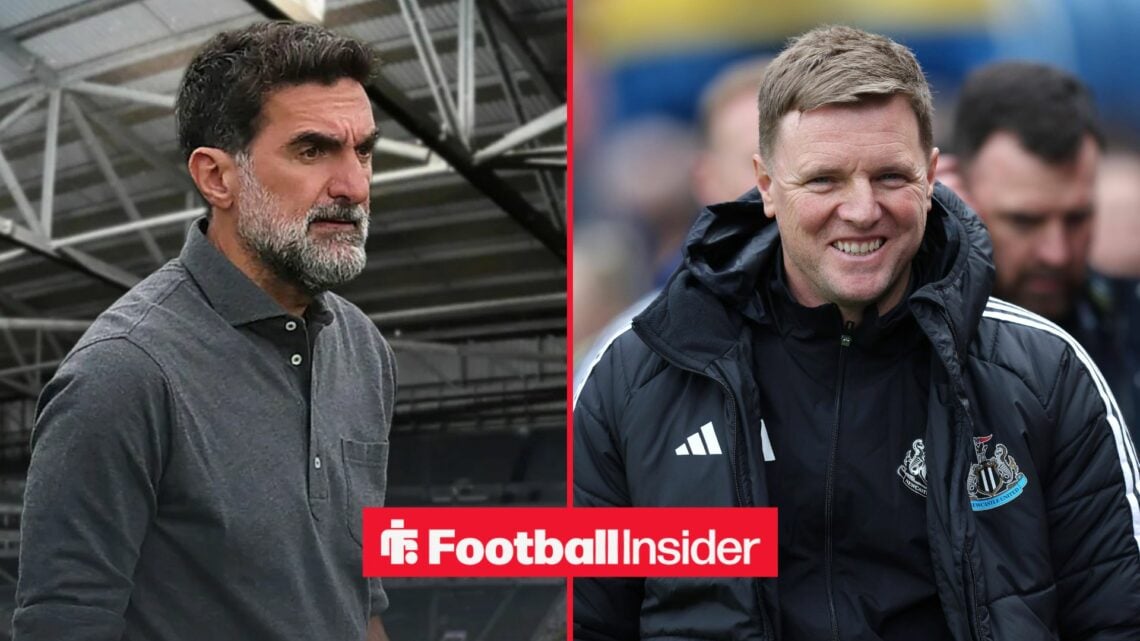 Yasir Al-Rumayyan alongside Eddie Howe