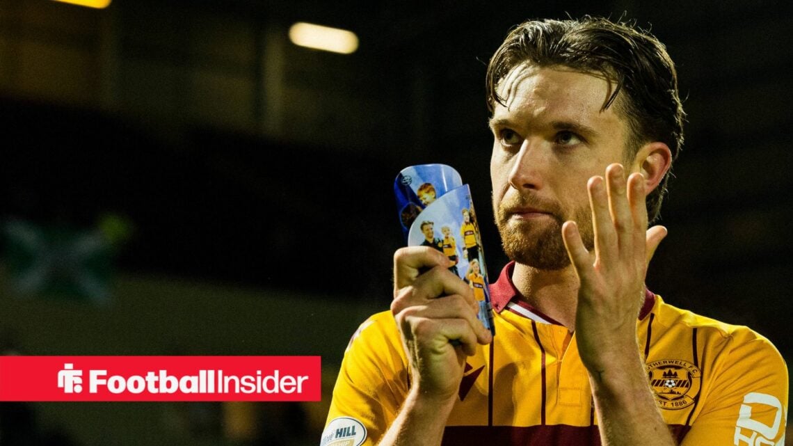 Elliott Watt clapping in Motherwell top