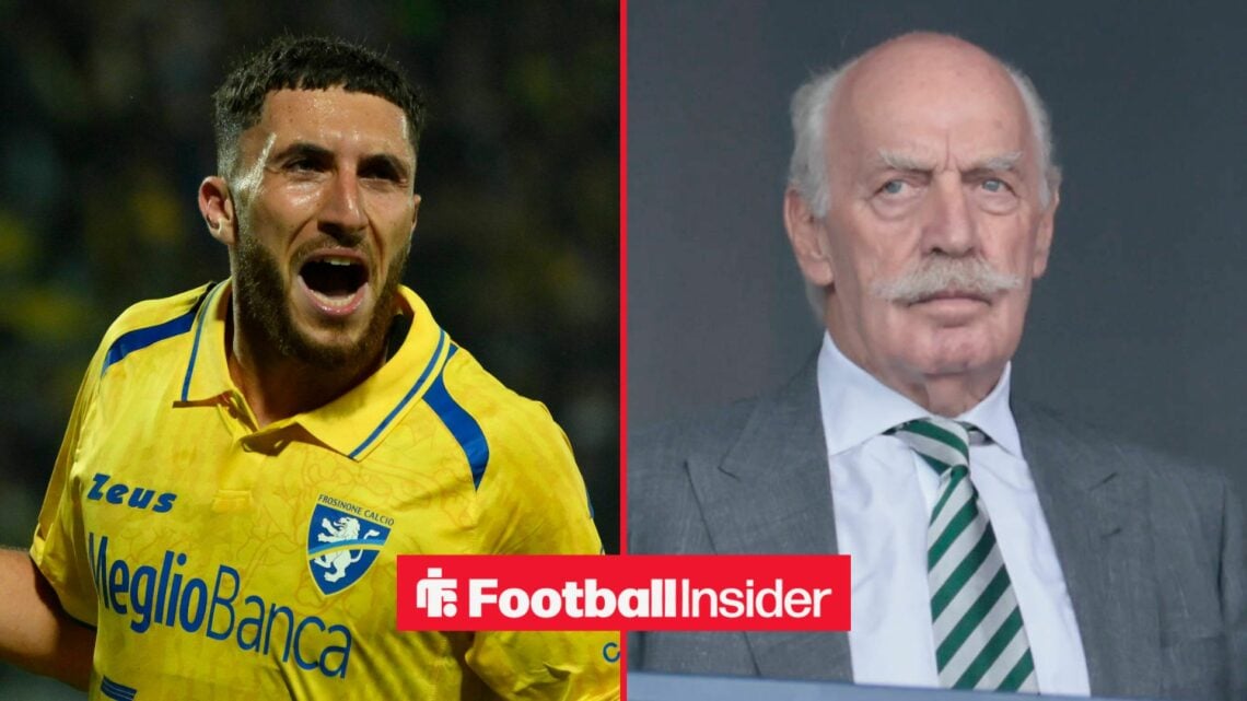 Fares Ghedjemis on left Dermot Desmond on right