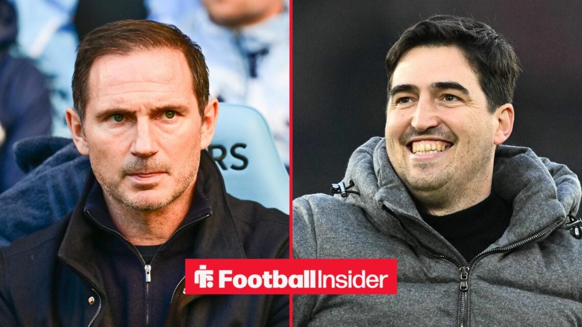 Frank Lampard on left Andoni Iraola on right