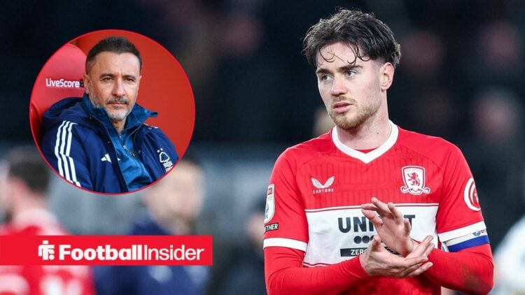 Hayden Hackney of Middlesbrough FC thanks the fans for their support at full-time during the Sky Bet Championship match between Derby County and Mi...
