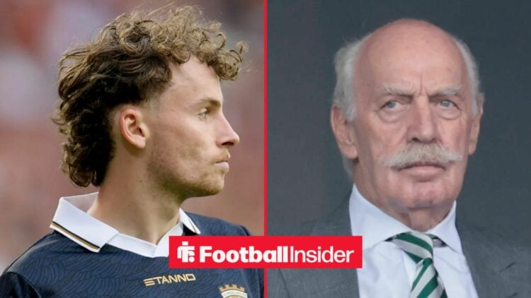 Jakob Breum on left Dermot Desmond on right