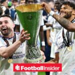 John McGinn 7 and Aston Villa defender Tyrone Mings 5 celebrate with the trophy during the SC Freiburg v Aston Villa UEFA Europa League FINAL match at the TüpraÅü Stadium, Istanbul, Turkey on 20 May 2026