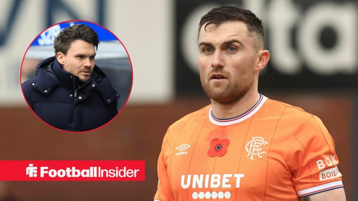 9th November 2025 Dens Park, Dundee, Scotland: Scottish Premiership Football, Dundee versus Rangers John Souttar of Rangers / Rangers manager Danny...