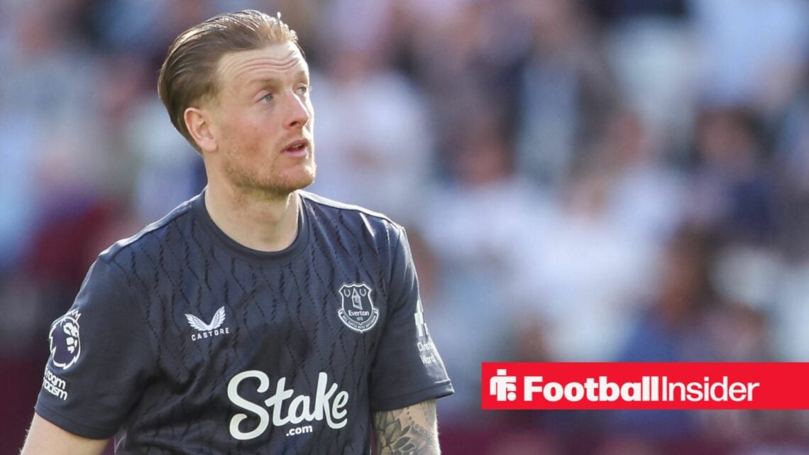 25th April 2026 London Stadium, London, England Premier League Football, West Ham United versus Everton Jordan Pickford of Everton