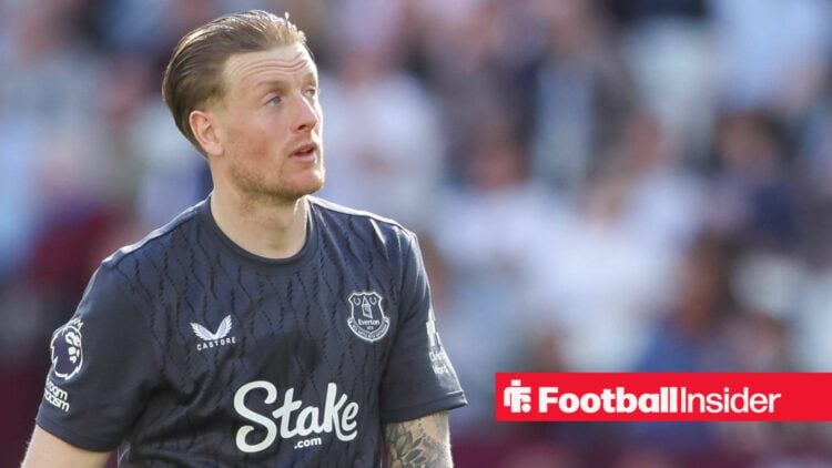 25th April 2026 London Stadium, London, England Premier League Football, West Ham United versus Everton Jordan Pickford of Everton