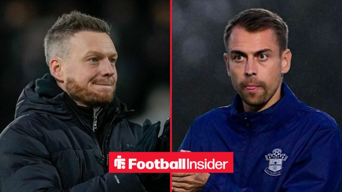 Kim Hellberg and Tonda Eckert on the sidelines at Middlesbrough and Southampton respectively