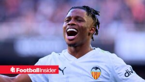 Leeds United forward Largie Ramazani playing on loan at Valencia