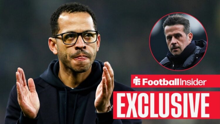 Liam Rosenior, manager of Chelsea, claps to fans after a 3-0 defeat in the Premier League match between Everton and Chelsea at Hill Dickinson Stadi...