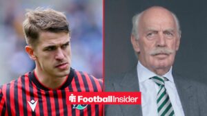 Maik Nawrocki on left Dermot Desmond on right