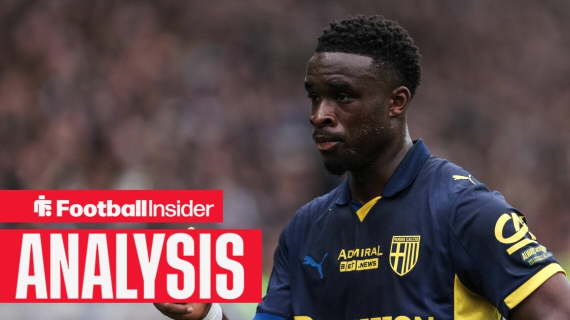 Mandela Keita playing for Parma