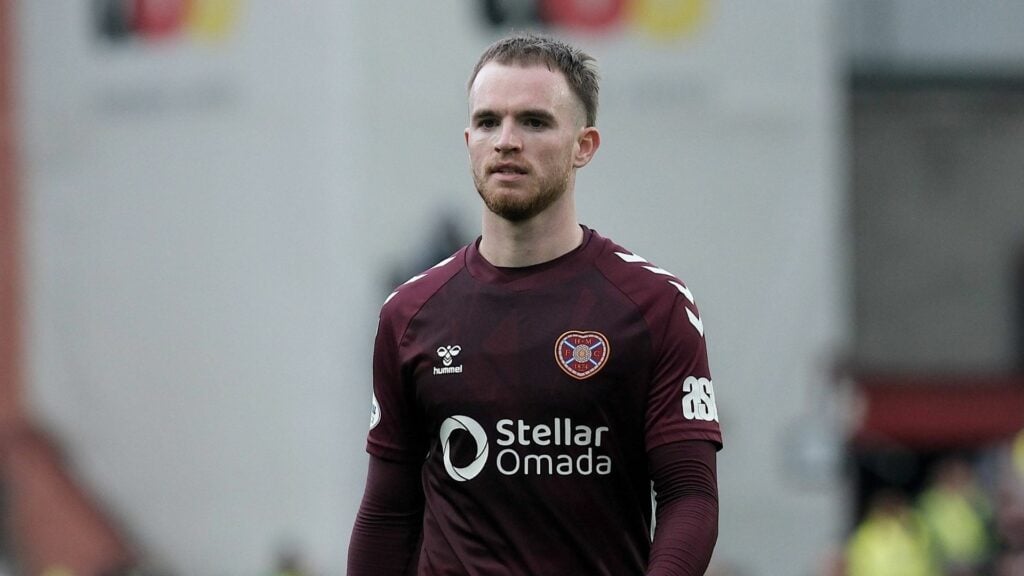 Marc Leonard in action for Hearts