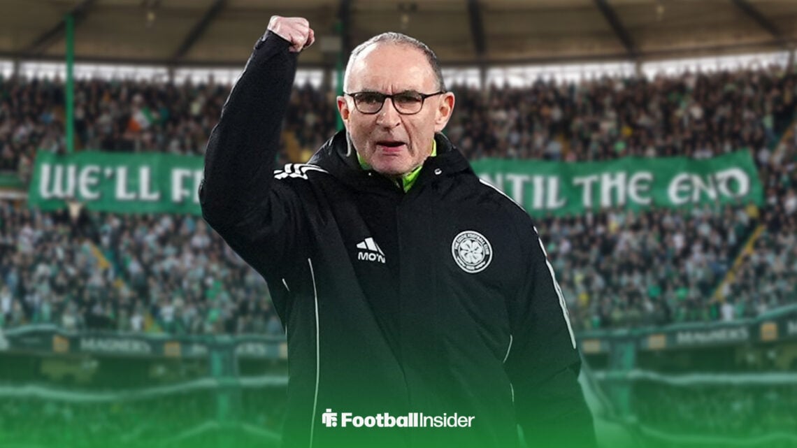 Celtic manager Martin O'Neill at Celtic Park.