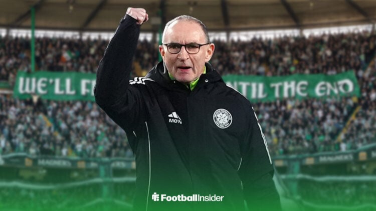 Celtic manager Martin O'Neill at Celtic Park.