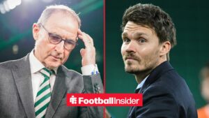 Martin O'Neill on left Danny Rohl on right