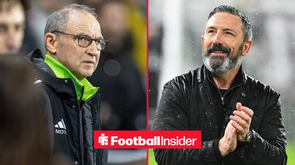 Celtic manager Martin O'Neill at Celtic Park / Hearts manager Derek McInnes at Tynecastle Park