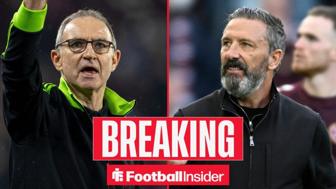 Martin O'Neill alongside Derek McInnes