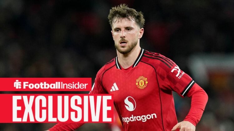 Manchester United midfielder Mason Mount in action