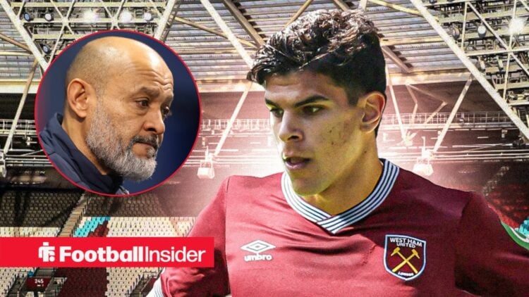 Mateus Fernandes with Nuno Espirito Santo included in a circular inset