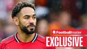 Manchester United forward Matheus Cunha 10 during the Manchester United FC v Burnley FC English Premier League match at Old Trafford, Manchester, England, United Kingdom on 30 August 2025
