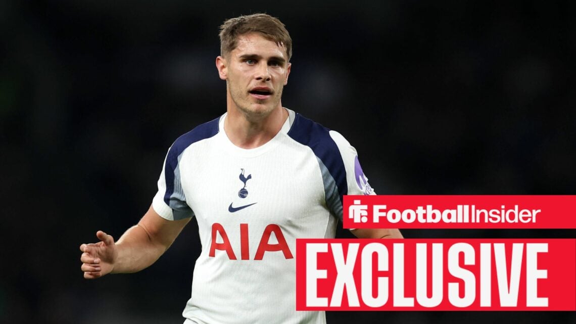 Tottenham defender Micky van de Ven in action