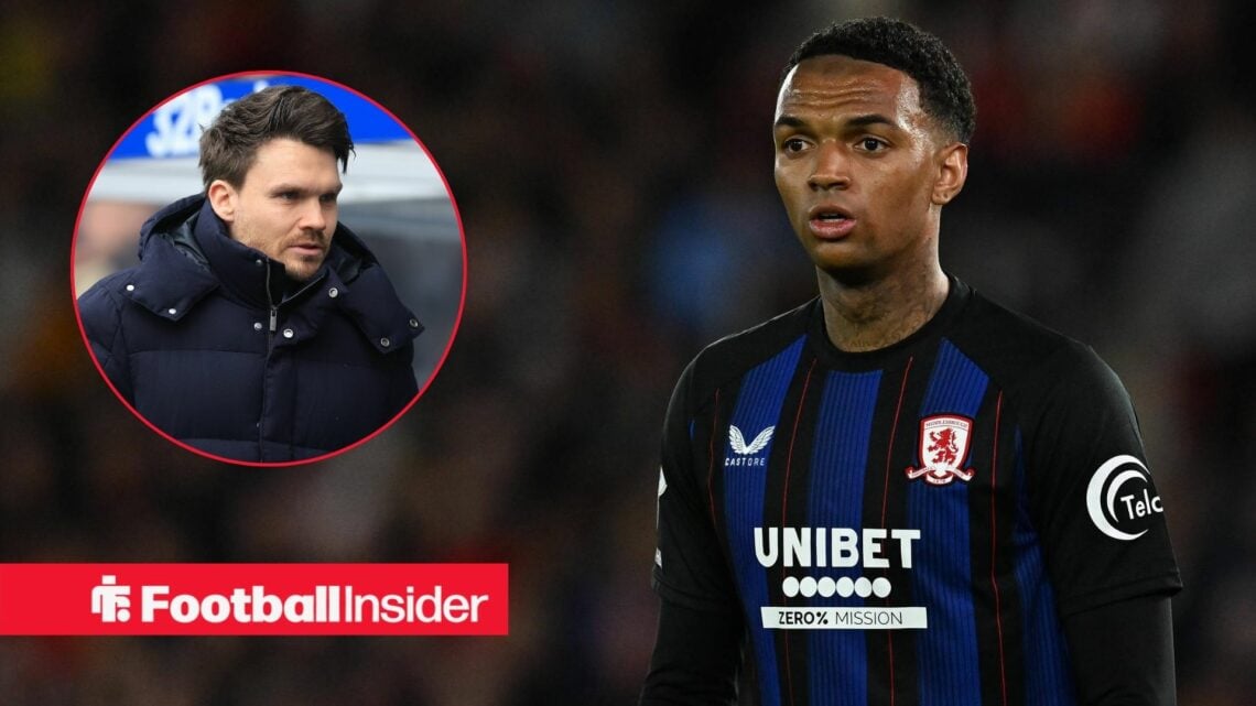 Morgan Whittaker 11 of Middlesbrough during the EFL Sky Bet Championship Play Off Second Leg match between Southampton and Middlesbrough at the St ...