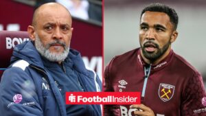 Nuno Espirito Santo, Manager of West Ham United during the West Ham United vs Leeds United FA Cup quarter final match at the London Stadium, London / Callum Wilson of West Ham United in the pregame warmup session during the Premier League match West Ham United vs Brentford at London Stadium, London, United Kingdom, 20th October 2025