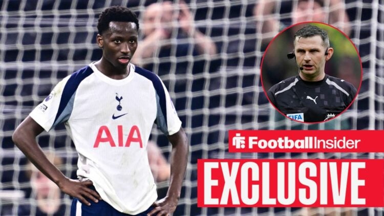 Tottenham Hotspur midfielder Pape Matar Sarr 29 looks despondent during the Premier League match between Tottenham Hotspur and Crystal Palace at To...