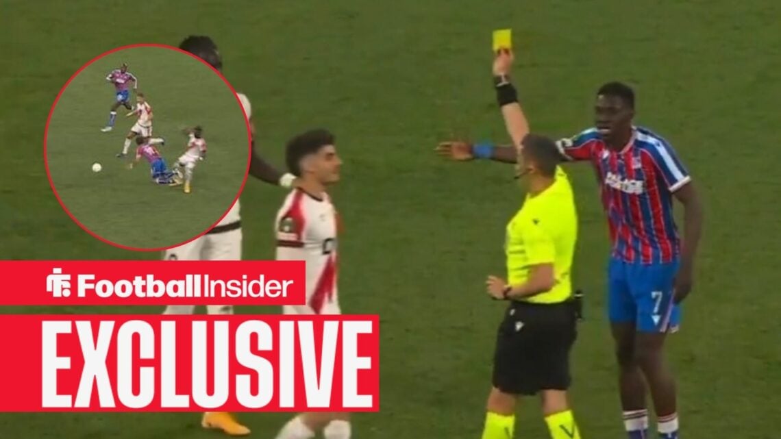 Pathe Ciss tackle vs Crystal Palace