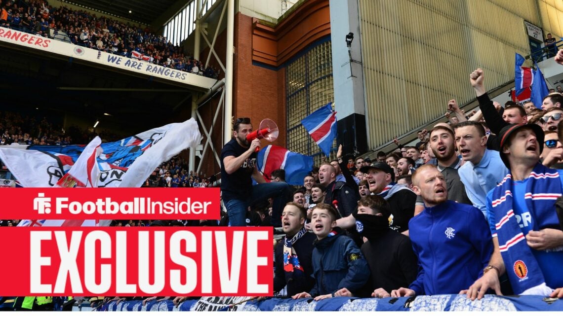 Rangers fans at Ibrox
