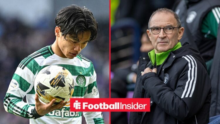 Reo Hatate on left Martin O'Neill on right