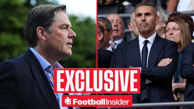 Premier League chief executive Richard Masters, alongside Man City chairman Khaldoon Al Mubarak