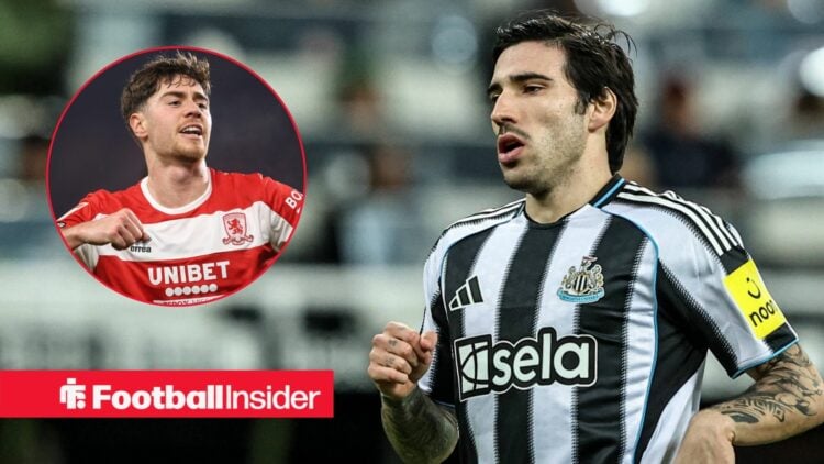 Sandro Tonali of Newcastle United during the Carabao Cup Quarter Final match Newcastle United vs Fulham at St. James s Park, Newcastle, United King...