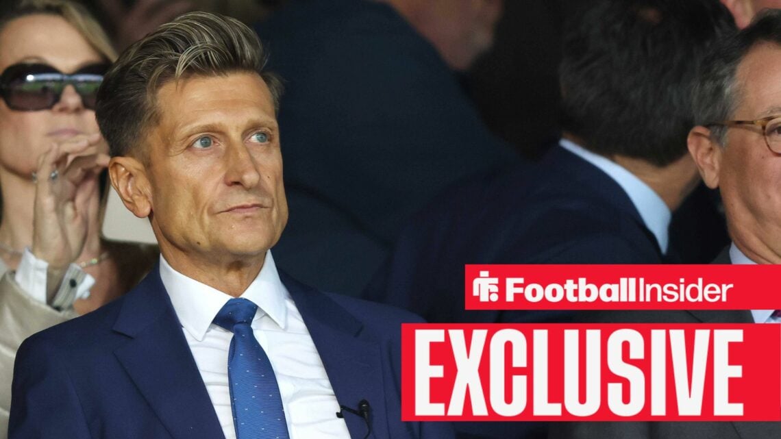 Steve Parish Crystal Palace Co Owner with Co Owner David Blitzer during the UEFA Conference league Semi Final 2nd Leg match between Crystal Palace ...