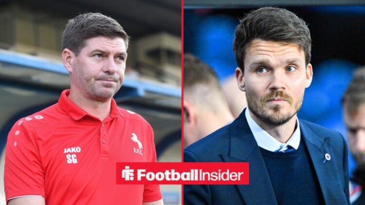 Steven Gerrard on left Danny Rohl on right